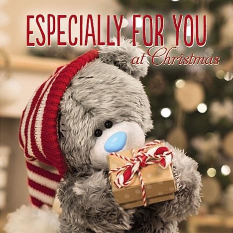 3D Holographic Bear and Gift Me to You Bear Christmas Card £3.59